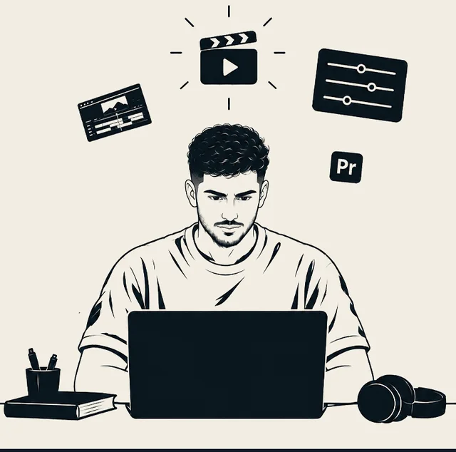 رسم توضيحي لـصلاح داود، مونتير